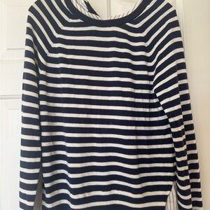 Striped Blue and White Joie double layer Sweater